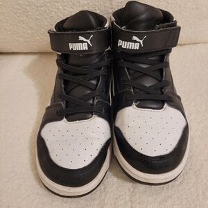 Puma Rebound Lay-Up SL Jr High-Top Sneakers - Black & White